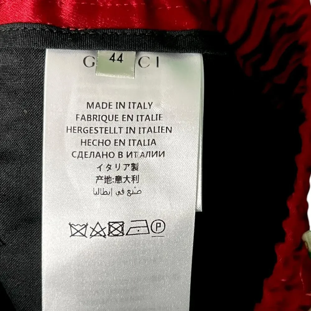 Gucci 2018 SS Black Acetate Black Red Sweat Track Athletic Pants EU 44 US XS